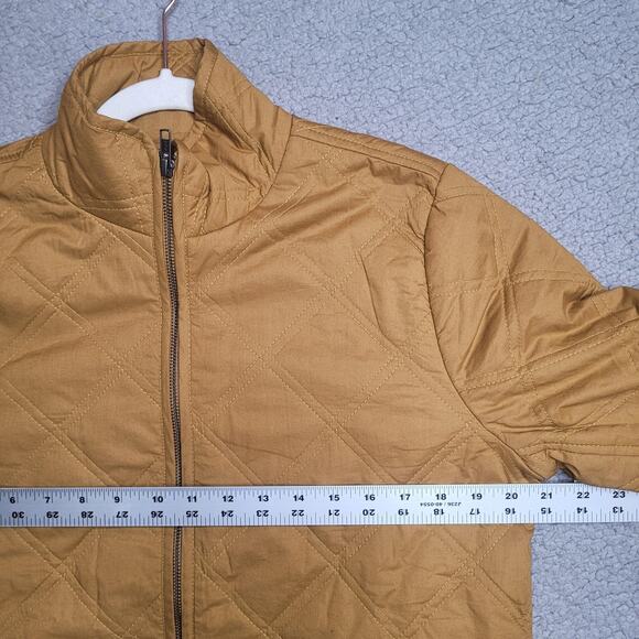 Amazon Essentials Jacket Womens Medium Brown Quilted Zip Lightweight Casual NEW - Picture 6 of 10